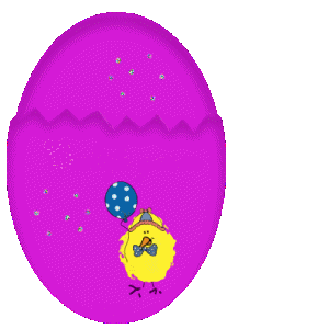 Gif animé Pâques lapin oeuf